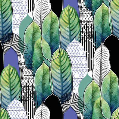 Papier peint feuilles pour mur papier peint mural moderne