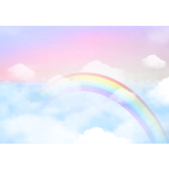14416 - pour les enfants, ciel arc-en-ciel aux couleurs pastel