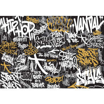 14595 - imitation graffiti sur mur
