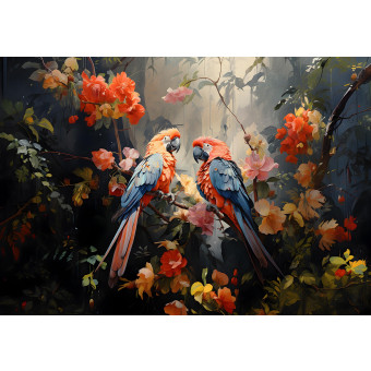 14715 - nature jungle oiseaux perroquets
