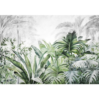 15026 - Motifs feuilles jungle exotique