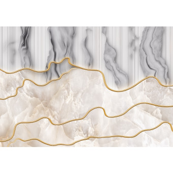 15304 - marbre beige et gris