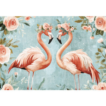 15351 - animaux flamants roses oiseaux