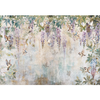 15357 - fleurs violettes, glycine romantique