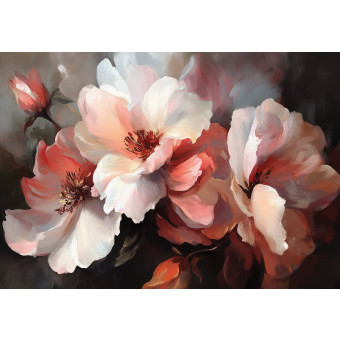 Tableau floral 3D moderne pour chambre à coucher, salon ou cuisine, sur toile