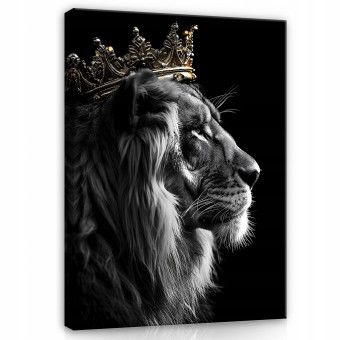 Tableau sur toile mural roi lion motivant pour chambre à coucher salon 100x70
