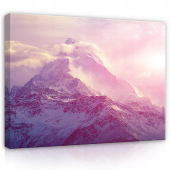 Image de montagne paysage sur toile murale grand format 100x70
