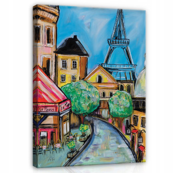 Tableau Paris Tour Eiffel pour chambre à coucher toile 100x70