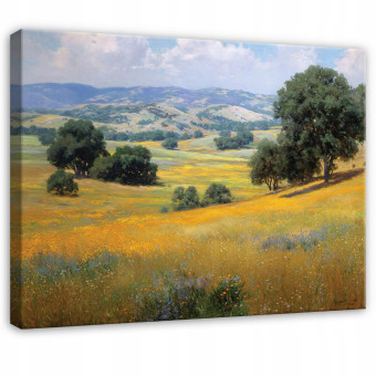 Tableau représentant un paysage naturel avec des arbres, pour chambre à coucher ou salon, sur toile 120 x 80