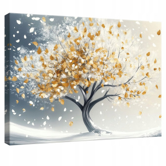 Tableau pour chambre à coucher, salon, cuisine, fleurs 3D, arbre, sur toile, mur, 100 x 70