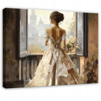Tableau femme art pour chambre à coucher salon cuisine sur toile 100x70