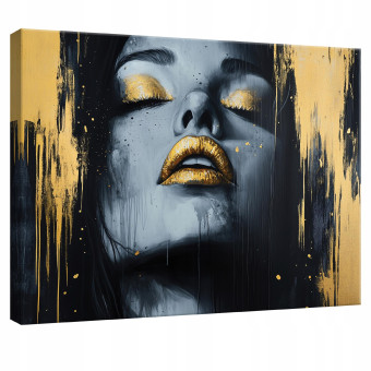 Tableau sur toile mural abstraction femme pour chambre à coucher salon cuisine 60x40