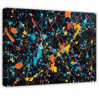 Peinture abstraite, peinture artistique colorée pour chambre à coucher ou salon, sur toile 40x30