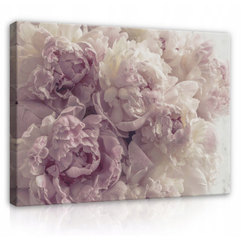 Tableau sur toile mur fleurs pivoines pour chambre à coucher salon moderne 60x40