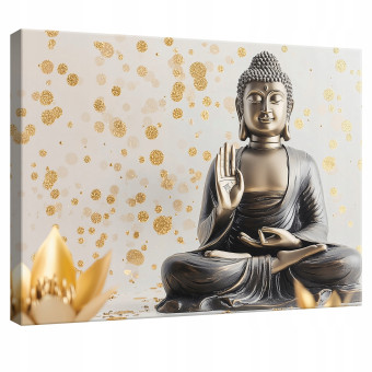 Tableau sur toile mural abstraction bouddha pour chambre à coucher salon cuisine 100x70