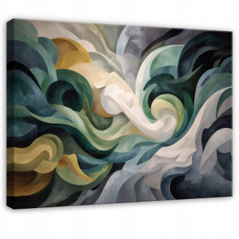 Peinture abstraite aquarelle moderne pour chambre à coucher ou salon sur toile 100x70