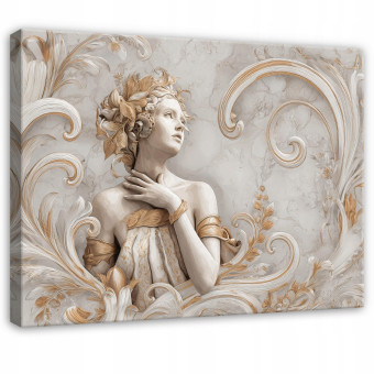 Tableau femme 3D marbre abstraction pour chambre à coucher salon sur toile 120x80