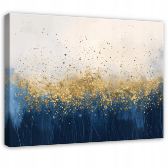 Tableau abstrait glamour doré pour chambre à coucher, salon ou cuisine sur toile 60x40