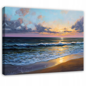 Tableau plage mer nature paysage pour chambre à coucher salon cuisine sur toile 100x70