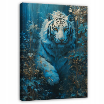 Peinture tigre blanc animaux pour chambre à coucher salon cuisine sur toile 100x70