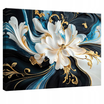 Tableau pour chambre à coucher, salon, cuisine, abstraction, fleurs sur toile, mur, 40 x 30