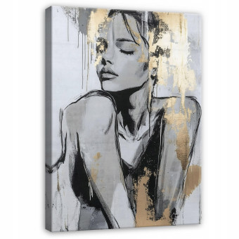 Tableau moderne femme visage sur toile murale pour chambre à coucher salon 120x80