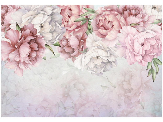 Papier peint floral roses pivoines pour chambre &agrave; coucher salon papier peint mural 400x280
