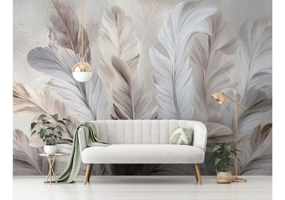 Papier peint photo abstrait boho pour la chambre &agrave; coucher ou le salon 400x280