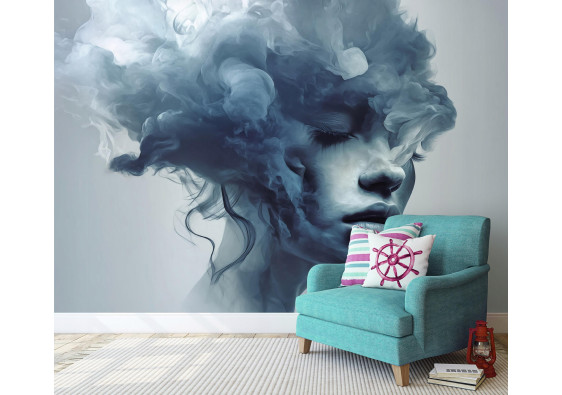 Papier peint femme visage art pour chambre &agrave; coucher salon papier peint intiss&eacute; 400x280