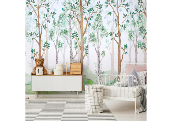 Papier peint for&ecirc;t pour enfants papier peint pour chambre d'enfant intiss&eacute; 400x280