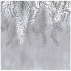 Papier peint feuilles de palmier sur béton plumes pour salon chambre à coucher papier peint 350x250