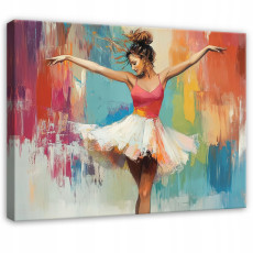 Tableau ballerine femme art pour chambre à coucher salon cuisine sur toile 120x80