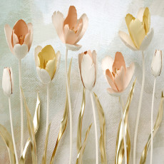 14105 - Nature, fleurs, tulipes, abstraction, 3D