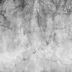 Papier peint photo feuilles de palmier sur béton plumes pour chambre à coucher salon papier peint