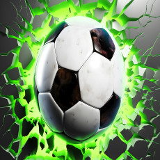 Papier peint football 3D pour garçon Papier peint pour adolescents