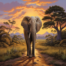 15012 - Animaux : Safari avec des éléphants