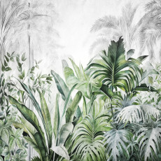 15026 - Motifs feuilles jungle exotique
