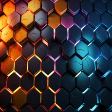 Papier peint 3D à motifs hexagonaux pour garçon, papier peint mural 150 x 105
