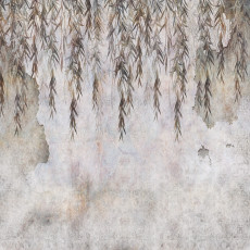 15099 - béton à motif de feuilles de saule