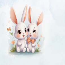 15216 - pour les enfants, des lapins joyeux