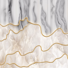 15304 - marbre beige et gris