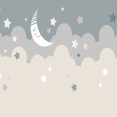 Papier peint pour enfants lune étoiles papier peint pour chambre d'enfant