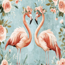 15351 - animaux flamants roses oiseaux