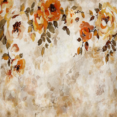 Papier peint photo fleurs sur béton roses vintage pour chambre à coucher salon papier peint