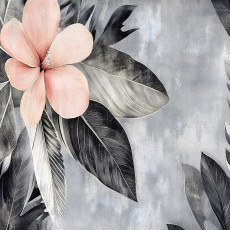 Papier peint photo fleurs béton feuilles imitation pour chambre à coucher salon papier peint