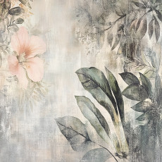 Papier peint vintage feuilles fleurs béton pour chambre à coucher salon papier peint 150x105 15399