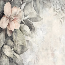 Papier peint vintage feuilles fleurs béton pour chambre à coucher salon papier peint