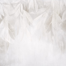 Papier peint photo feuilles béton gris loft boho pour chambre à coucher salon papier peint