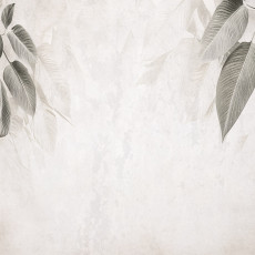 Papier peint feuilles béton gris sur intissé chambre salon papier peint