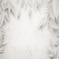 Papier peint feuilles béton gris cuisine chambre salon papier peint